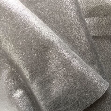 lame metallic silk blend fabric|silver metallic fabric.